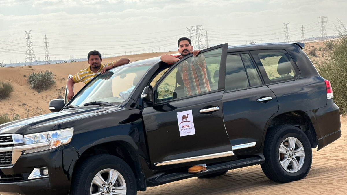 Dubai Desert Soul 4x4 vehicle during a desert safari experience in Dubai
